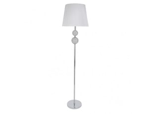Lampadaire fabrilamp bogota e27 coloris chromé blanc 160 x 38 x 38 cm