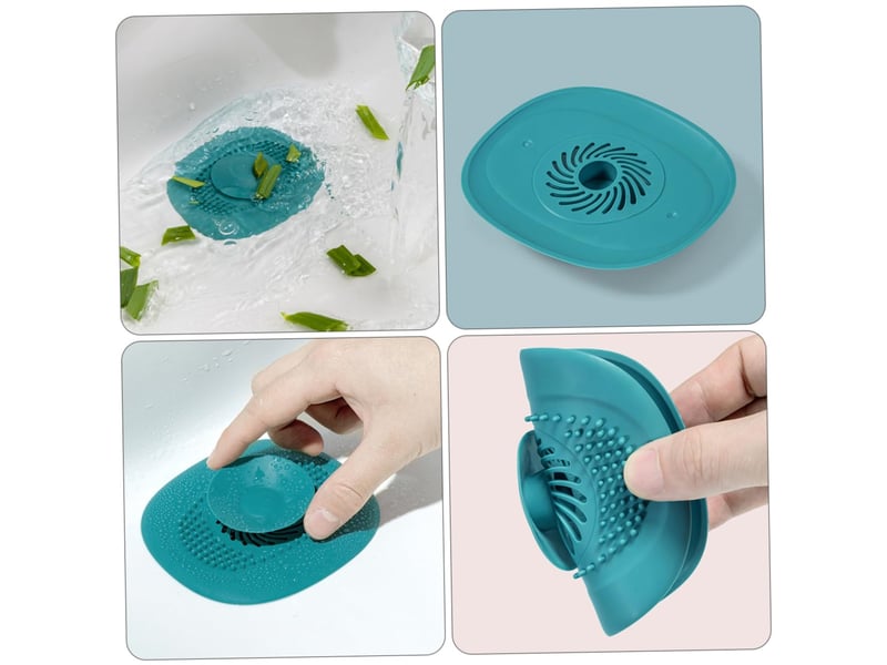4pièces couvercle de siphon de sol couvercles évier pour drain de sol scellés pour évier de cuisine filtre de salle de bain de joint - Conforama E