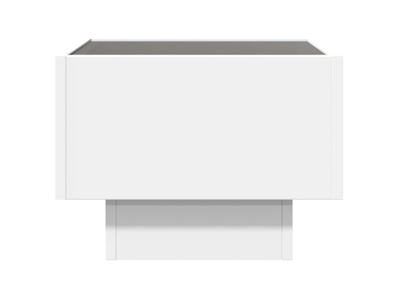  Table de chevet - cabinet de chevet - table de nuit avec led infini blanc 40x40x30 cm  - Conforama E
