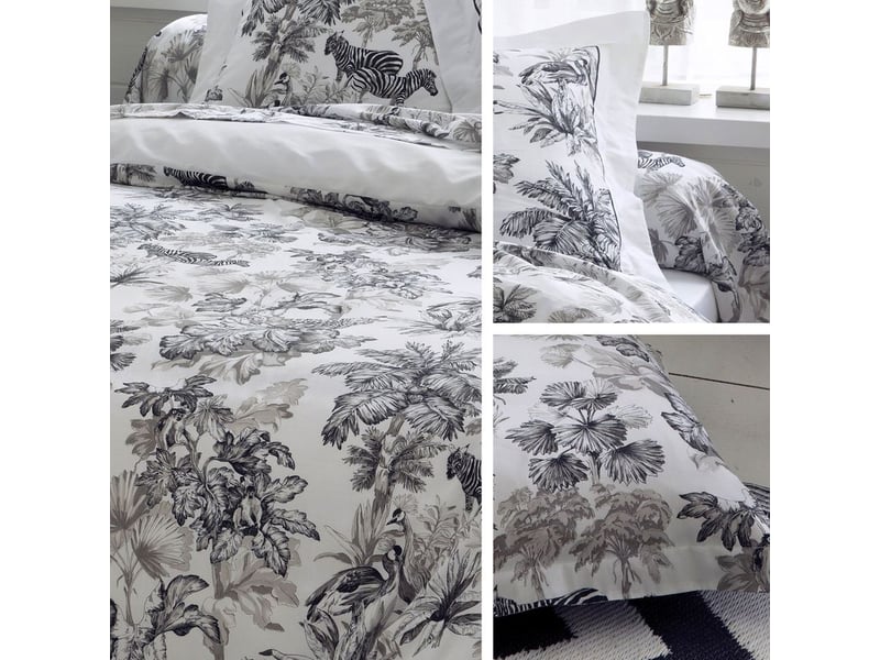 Housse de couette satin coton savane 140x200 cm - Conforama C