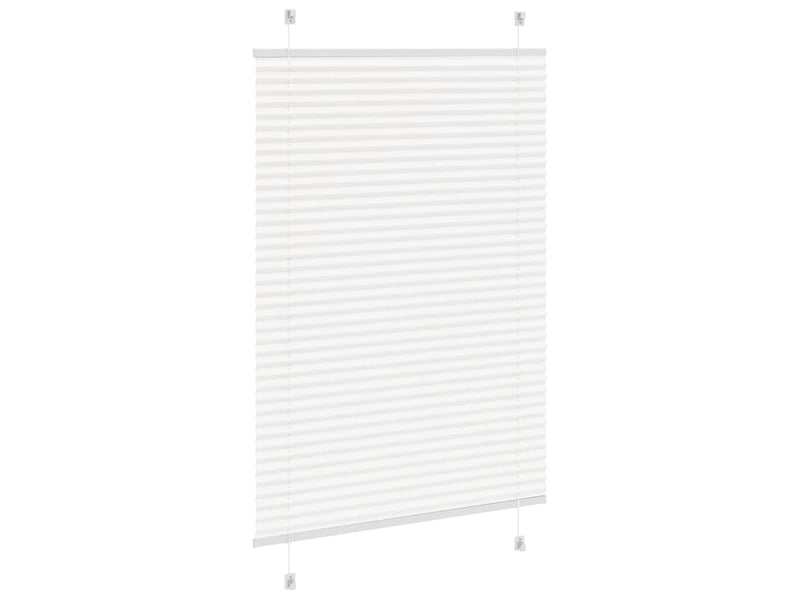  Store plissé, store de fenêtre blanc 100x100 cm largeur du tissu 99,4cm polyester cf46722  - Conforama D