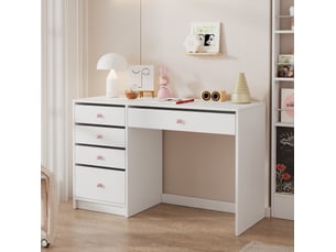Bureau enfant MIVRAY coloris blanc