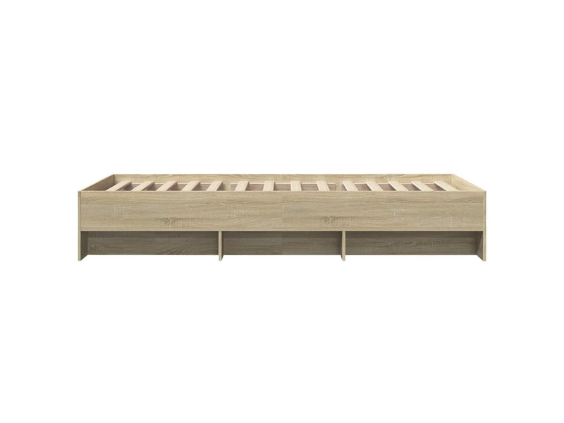 Lit simple- lit adulte -  cadre de lit chêne sonoma 80 x 200 cm bois d'ingénierie  - Conforama D