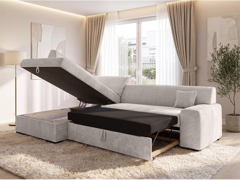 Canapé d'angle convertible lucera 260 cm – ivoire Lucera - Conforama C