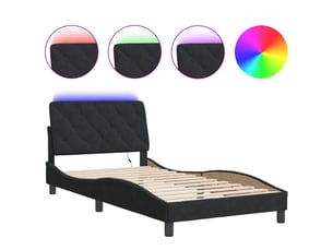 Lit simple 100x200 cm    coloris noir