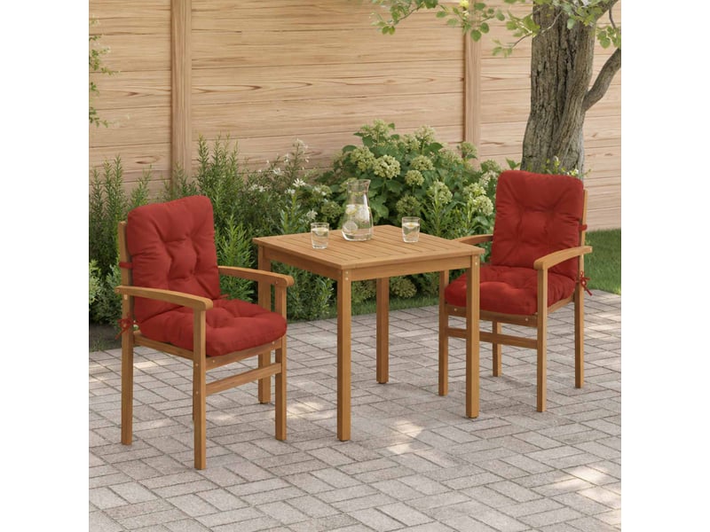 Lot de 2 coussins de chaise à dossier haut vianen cf59299 - Conforama B