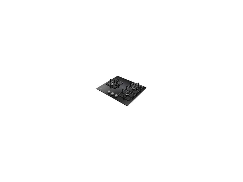  Plaque de cuisson gaz rosières rvw63b4c3b 60 cm noire en verre trempé 3 feux 8059861 - Conforama B