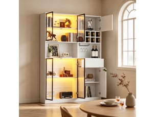 Meuble tv coloris blanc 140 cm <strong>WISHDOR</strong> <strong></strong>