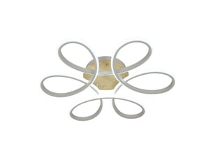 Fabrilamp bandeira, plafonnier, moderne, led, 130 w, 14300 lm, 3000-4000-6500 k, blanchêtre, 12 x 61 x 61 cm