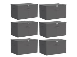 Boîte de rangement 6 pcs tissu intissé 60x43x35 cm 90,3 l shl44179