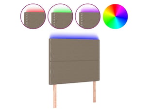 Tete de lit A poser largeur 100 cm   taupe