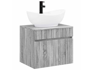 Ensemble de mobilier de salle de bain sonoma gris cf64704