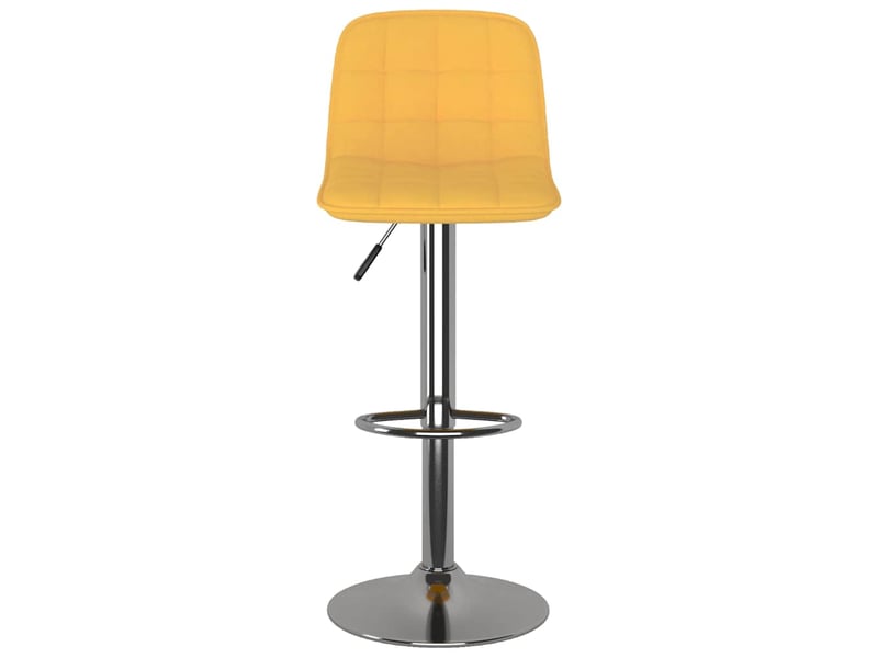  Lot de 2 tabouret de bar, chaise de bar jaune tissu  - Conforama D