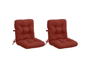 Lot de 2 coussins de chaise à dossier haut vianen cf59299