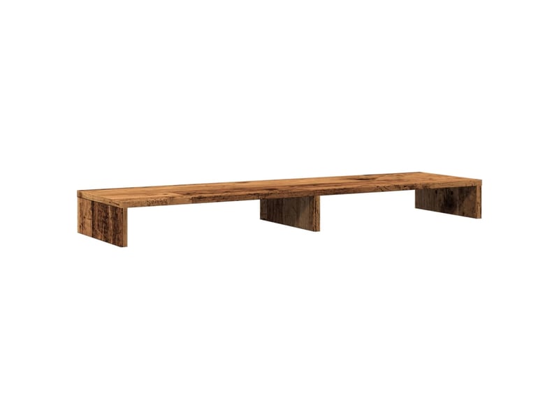  Support de moniteur table meuble bureau vieux bois 100 x 27 x 10 cm bois d'ingénierie marron 02_0045004  - Conforama A