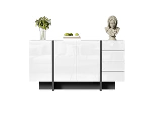Buffet    <strong></strong> <strong></strong> - 150 cm coloris blanc 