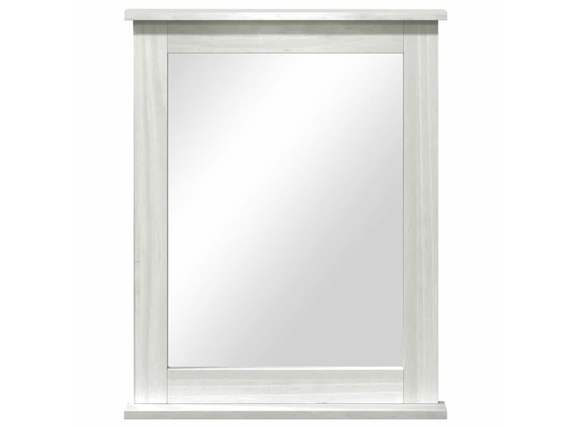 Miroir, miroir décoratif vigo blanc antique 55,5 x 5 x 70 cm bois de pin massif cf62933 - Conforama D
