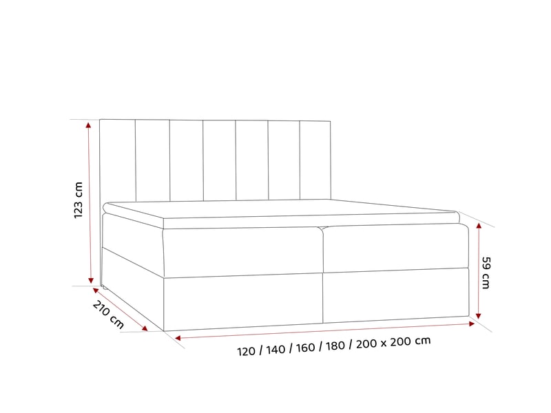  Lit coffre zelto - 200x200 cm - avec matelas et surmatelas - velours doux - gris ZELTO - Conforama E