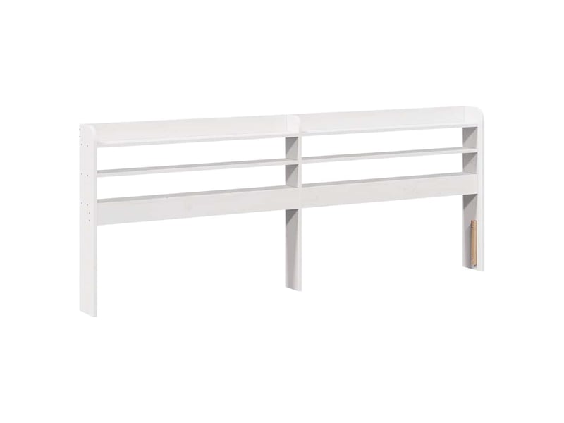  Lit double- lit adulte -  cadre de lit avec tête de lit sans matelas blanc 180x200 cm  - Conforama D