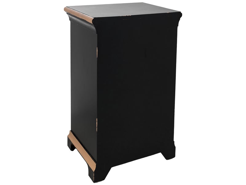  Commode en bois noir 62x40x100,5 cm h  - Conforama D