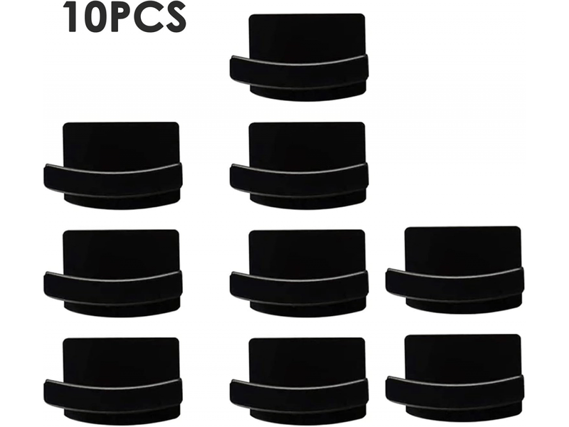  Noir - 10 porte-chapeaux, suspension murale de casquettes de baseball, porte-chapeau collé, porte-serviette pour chapeau, organisateur de porte, pièce  - Conforama B