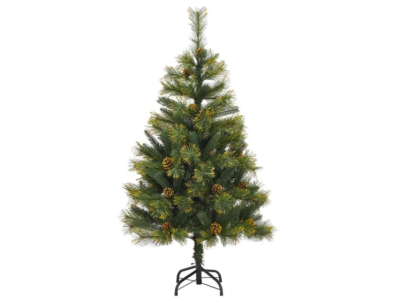  Sapin de noël - arbre de noël artificiel avec branches pliables et cônes 120 cm  - Conforama E