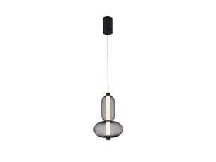 Fabrilamp mimosa, suspension, moderne, led, 9 w, 990 lm, 4000 k, noir, 60-200 x 22 x 22 cm