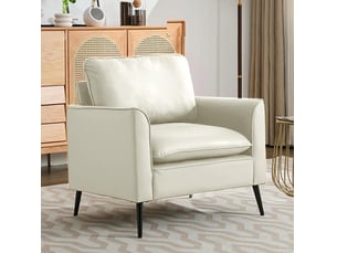 Pouf / repose pied WISHDOR blanc