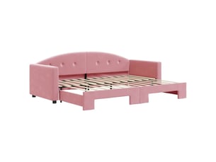 Lit simple 80x200 cm coloris rose