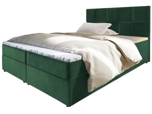 Lit avec rangement 180x200 cm <strong>MASSENO</strong> <strong></strong> coloris vert