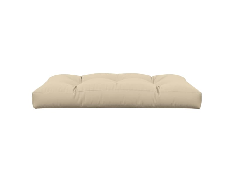 Coussin de palette, coussin de chaise, coussin de canapé beige 120x80x12 cm tissu cf55286 - Conforama D