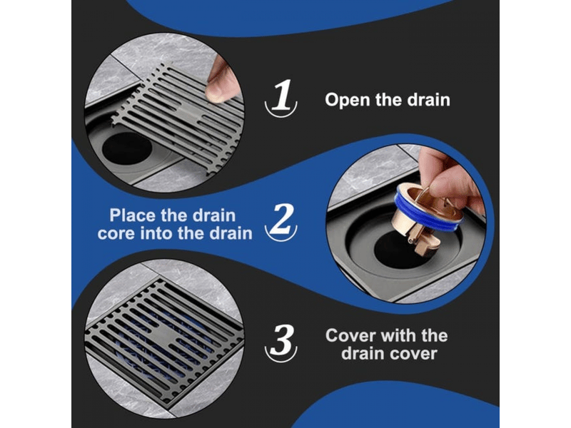 Clapet anti odeur, 2 pcs bouchon douche anti-retour, siphon de sol déodorant à fermeture automatique pour drain de sol de diamètre 32-55mm - Conforama B