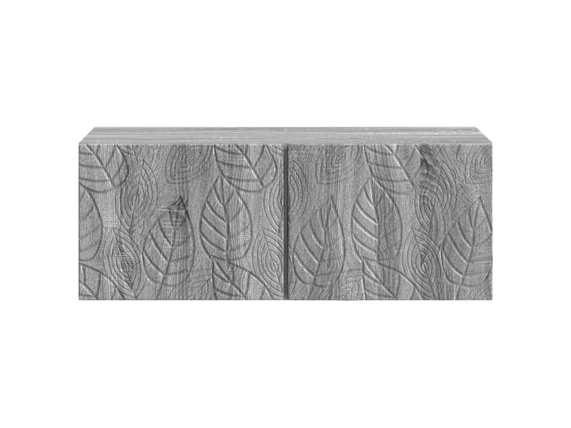  Meuble tv - banc tv - meuble de rangement mural 98 x 41 x 30 cm sonoma gris bois d'ingénierie  - Conforama E