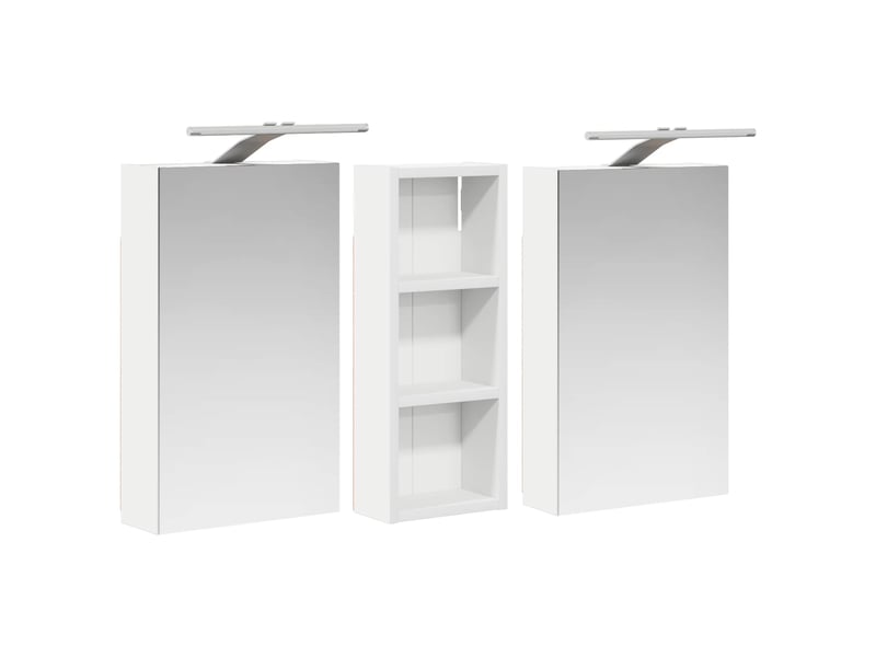 Ensemble de meubles de salle de bain 3 pc 80 x 10,5 x 50 cm cf63672 - Conforama E