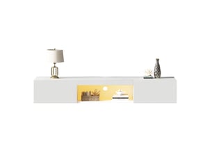 Meuble tv coloris blanc  <strong></strong>  <strong></strong>