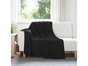 Plaid canapé noir 200x150 cm 0.42 kg polaire