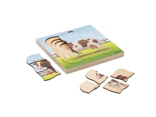 Educo à la ferme - la vache pousse — 31 pièces de puzzle