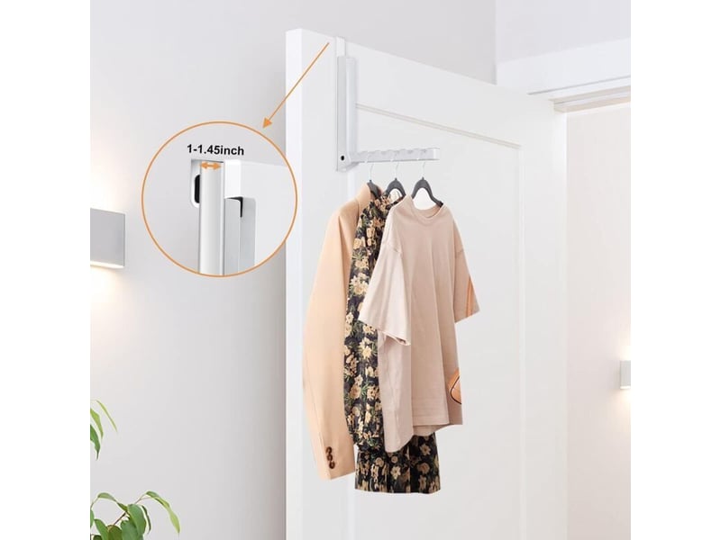  Un ensemble de 2 crochets pliables pour suspendre les vêtements aux portes, 6 pour suspendre vêtements, manteaux, sacs et peignoirs, blanc LJY0913CZH - Conforama D