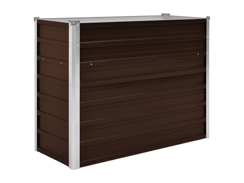  Jardinière - lit surélevé de jardin marron 100x40x77 cm acier galvanisé  - Conforama A