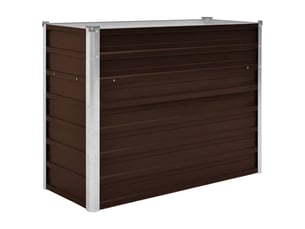Jardinière - lit surélevé de jardin marron 100x40x77 cm acier galvanisé