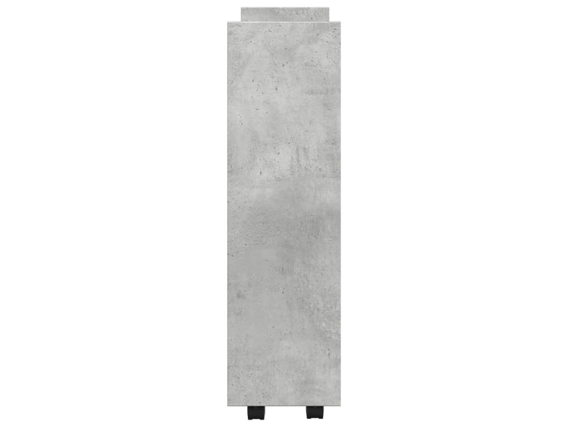  Chariot de rangement étroit pour bureau 3 niveaux gris béton shl38776  - Conforama E