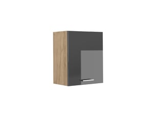 Vicco elément haut de cuisine, anthracite haute brillancechêne doré, 50cm