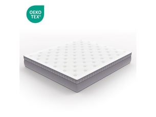 Matelas 180x200 cm BLACKCOLORS Ressorts ensachés + mousse soutien Medium épaisseur 25 cm