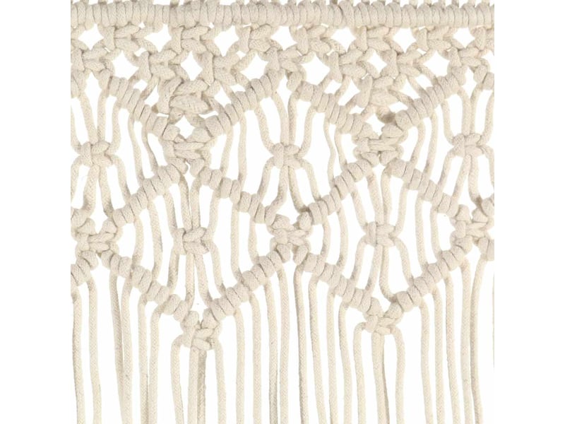  Rideau en macramé, rideau de porte 140x240 cm coton cf43855  - Conforama D
