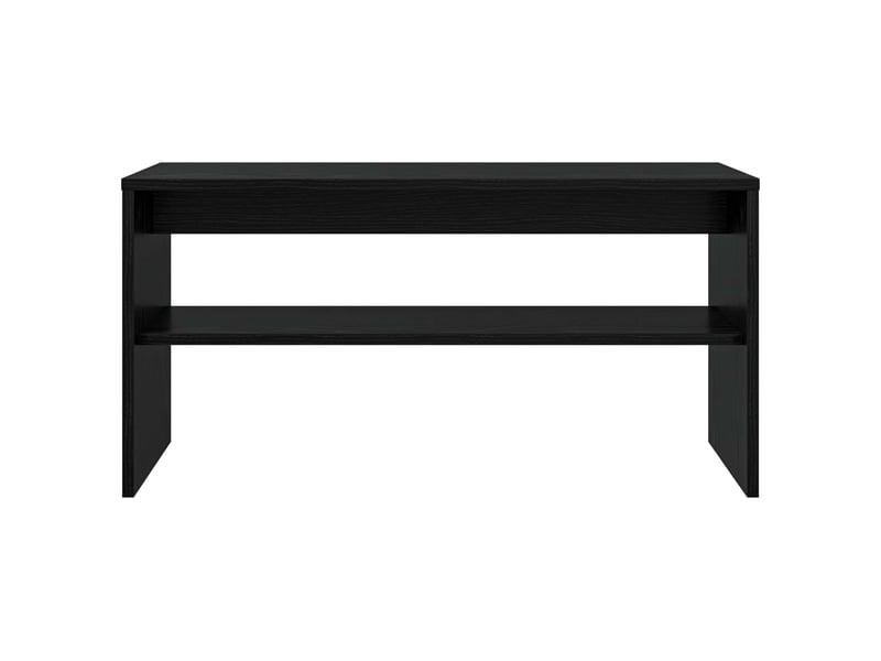  Meuble tv - banc tv - meuble de rangement 80 x 30 x 40 cm chêne noir bois d'ingénierie  - Conforama E
