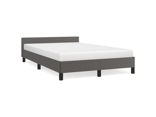 Lit 2 places 120x190cm    coloris gris