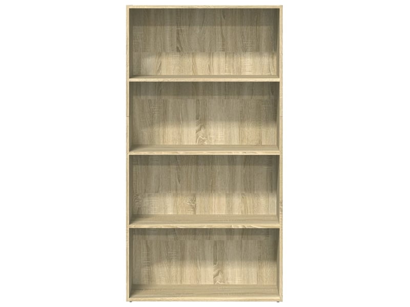  Bibliothèque, meuble de rangement salon chêne sonoma 80x30x152 cm bois d'ingénierie  - Conforama D