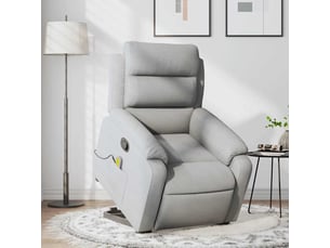 Fauteuil fixe <strong></strong> Tissu argenté