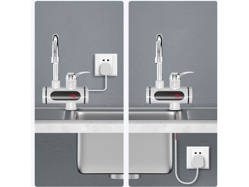  Robinet chauffant électrique сhauffe-eau pour cuisine, jardin, salle de bain chauffage instantané  - Conforama C