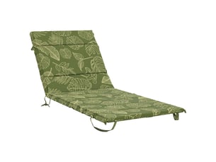 Coussin de transat, coussin pour bain de soleil gemert 100 % polyester modèle feuille cf56161